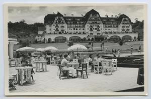 Primary view of object titled '[Postcard of Hotel from the Docks #1]'.