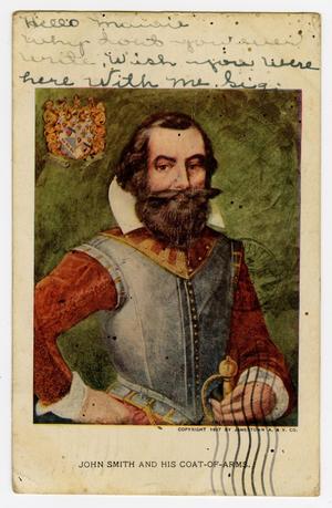 Primary view of object titled '[Postcard of John Smith]'.