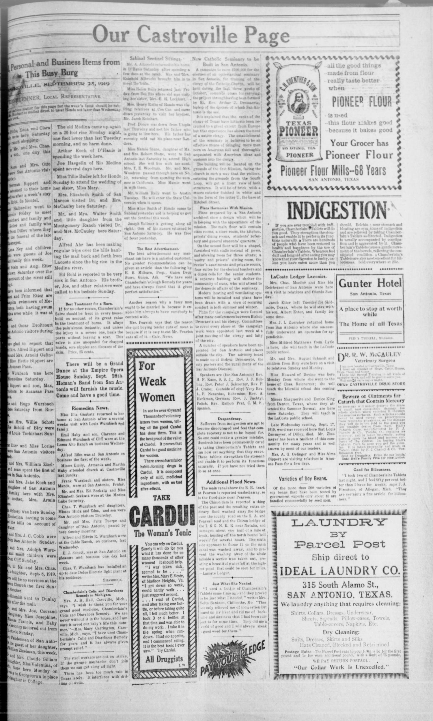 The Hondo Anvil Herald. (Hondo, Tex.), Vol. 34, No. 9, Ed. 1 Saturday, September 27, 1919
                                                
                                                    [Sequence #]: 7 of 8
                                                
