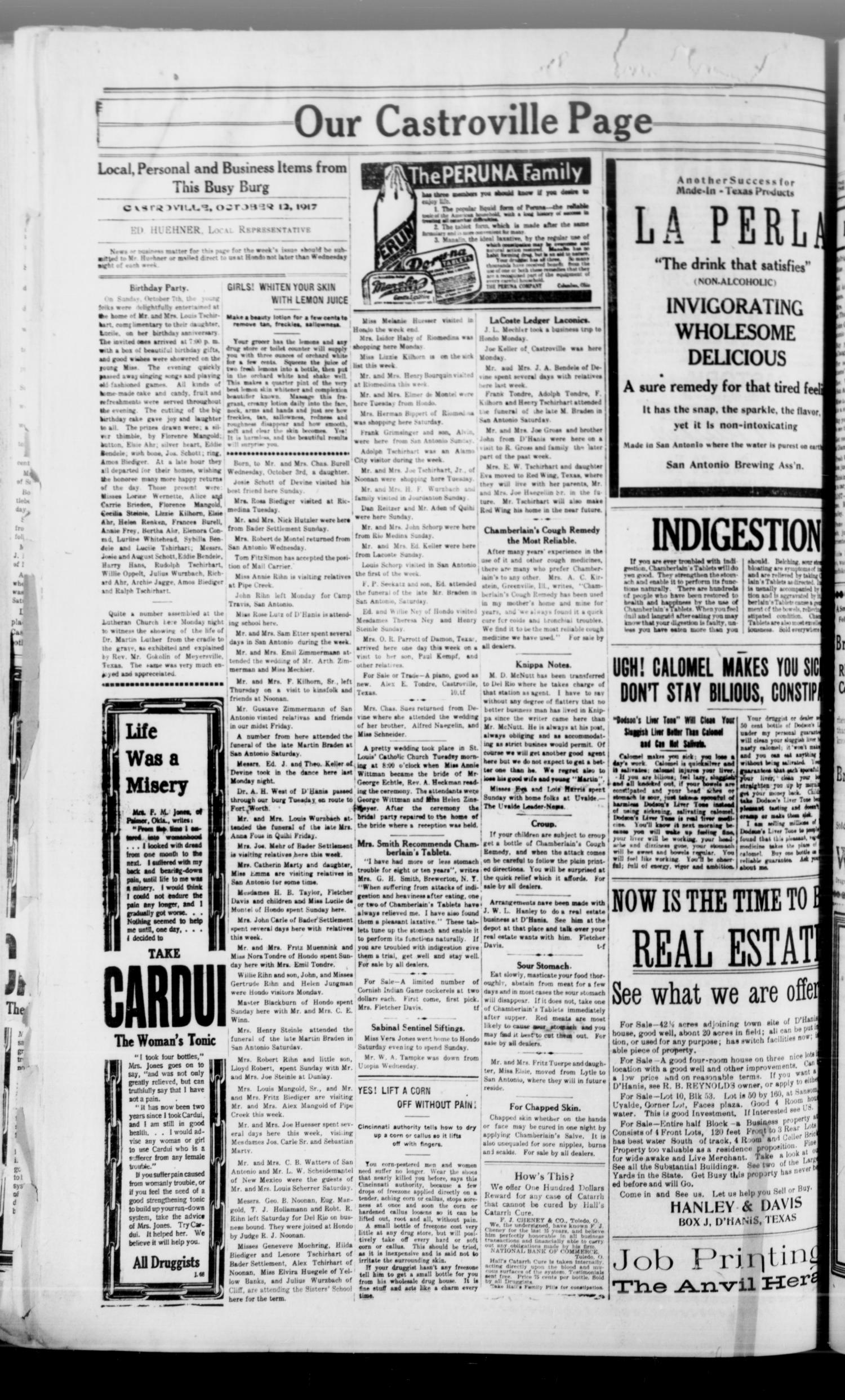 The Hondo Anvil Herald. (Hondo, Tex.), Vol. 32, No. 11, Ed. 1 Saturday, October 13, 1917
                                                
                                                    [Sequence #]: 6 of 6
                                                
