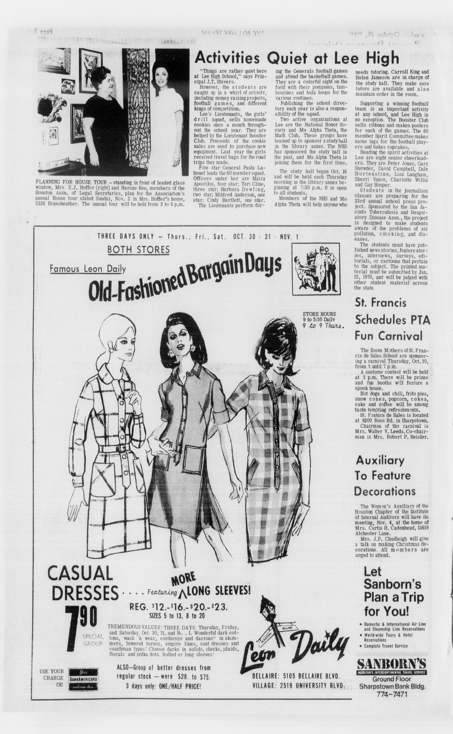 The Bellaire & Southwestern Texan (Bellaire, Tex.), No. 25, Ed. 1 Wednesday, October 29, 1969
                                                
                                                    [Sequence #]: 2 of 36
                                                