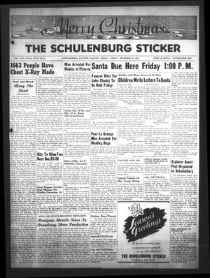 Primary view of object titled 'The Schulenburg Sticker (Schulenburg, Tex.), Vol. 58, No. 20, Ed. 1 Friday, December 21, 1951'.