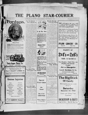 Primary view of object titled 'The Plano Star-Courier (Plano, Tex.), Vol. 43, No. 45, Ed. 1 Friday, December 15, 1922'.