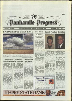 Primary view of object titled 'Panhandle Progress (Panhandle, Tex.), Vol. 1, No. 30, Ed. 1 Wednesday, April 7, 2010'.
