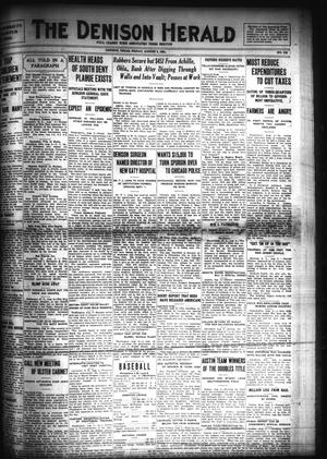 Primary view of object titled 'The Denison Herald (Denison, Tex.), No. 322, Ed. 1 Friday, August 5, 1921'.