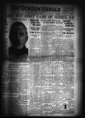 Primary view of object titled 'The Denison Herald (Denison, Tex.), No. 60, Ed. 1 Wednesday, October 5, 1921'.