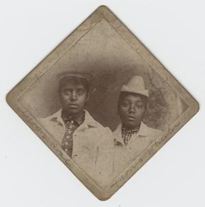 Primary view of object titled '[Portrait of Groger Rose and Tronis Wheeler]'.