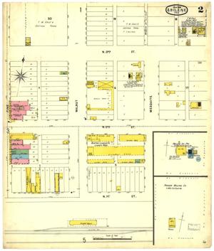 Primary view of object titled 'Abilene 1898 Sheet 2'.