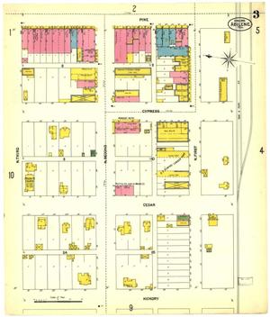 Primary view of object titled 'Abilene 1902 Sheet 3'.