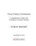 Text: Texas Lottery Commission Comprehensive Study and Evaluation of Lotter…
