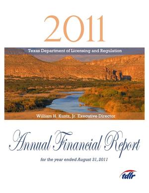 Primary view of object titled 'Texas Department of Licensing and Regulation Annual Financial Report: 2011'.