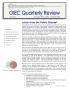 Journal/Magazine/Newsletter: OIEC Quarterly Review, Number 4, October-December 2006
