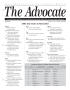 Journal/Magazine/Newsletter: The Advocate, Volume 11, Issue 1, January-March 2006