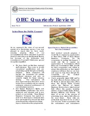 OIEC Quarterly Review, Number 2, April-June 2006