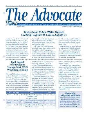 Primary view of object titled 'The Advocate, Volume 15, Issue 2, April-June 2010'.