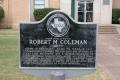 Primary view of Historic Plaque, Robert M. Coleman