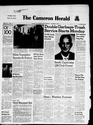 Primary view of The Cameron Herald (Cameron, Tex.), Vol. 100, No. 33, Ed. 1 Thursday, November 12, 1959