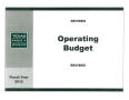 Book: Texas Parks and Wildlife Department Operating Budget: 2012, Revised
