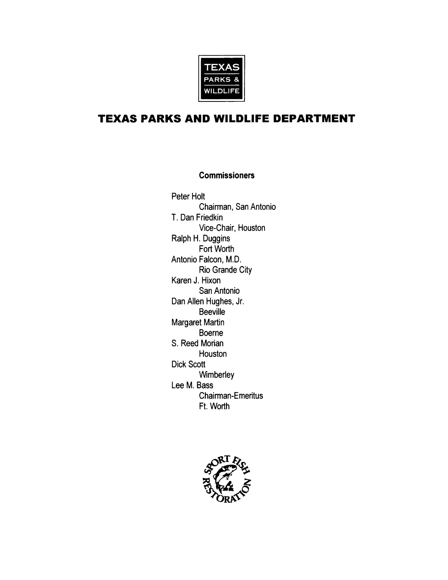 Texas Inland Fisheries Division Annual Report: 2011
                                                
                                                    None
                                                