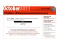 Journal/Magazine/Newsletter: Providers of Telecommunications Services, October 2011
