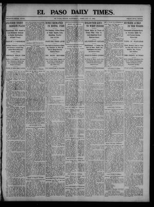 Primary view of object titled 'El Paso Daily Times. (El Paso, Tex.), Vol. 23, Ed. 1 Saturday, February 21, 1903'.