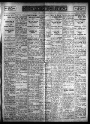 Primary view of object titled 'El Paso Daily Times (El Paso, Tex.), Vol. 25, Ed. 1 Tuesday, January 24, 1905'.