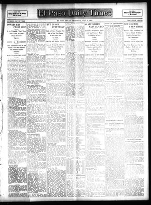 Primary view of object titled 'El Paso Daily Times (El Paso, Tex.), Vol. 25, Ed. 1 Thursday, July 6, 1905'.