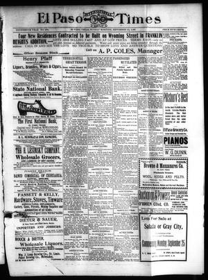 Primary view of El Paso International Daily Times (El Paso, Tex.), Vol. 19, No. 233, Ed. 1 Sunday, September 24, 1899