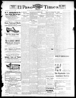 Primary view of object titled 'El Paso International Daily Times (El Paso, Tex.), Vol. 18, No. 50, Ed. 1 Sunday, February 27, 1898'.