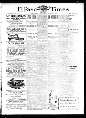 Primary view of El Paso International Daily Times (El Paso, Tex.), Vol. 18, No. 216, Ed. 1 Friday, September 9, 1898