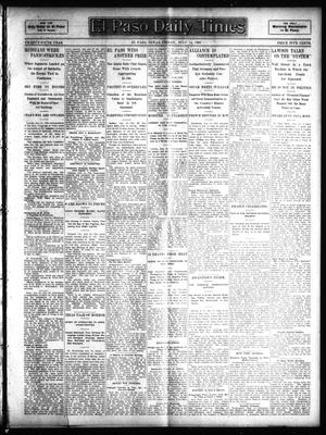 Primary view of object titled 'El Paso Daily Times (El Paso, Tex.), Vol. 25, Ed. 1 Friday, July 14, 1905'.