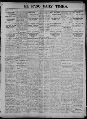 Primary view of object titled 'El Paso Daily Times. (El Paso, Tex.), Vol. 24, Ed. 1 Tuesday, January 19, 1904'.