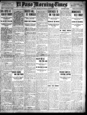 Primary view of object titled 'El Paso Morning Times (El Paso, Tex.), Vol. 32, Ed. 1 Saturday, December 23, 1911'.
