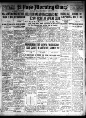 Primary view of object titled 'El Paso Morning Times (El Paso, Tex.), Vol. 32, Ed. 1 Wednesday, October 30, 1912'.