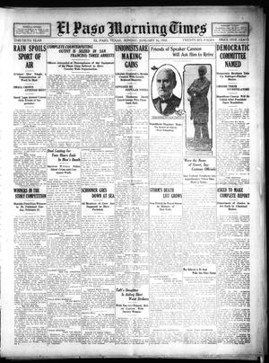 El Paso Morning Times (El Paso, Tex.), Vol. 30, Ed. 1 Sunday, January 16, 1910
