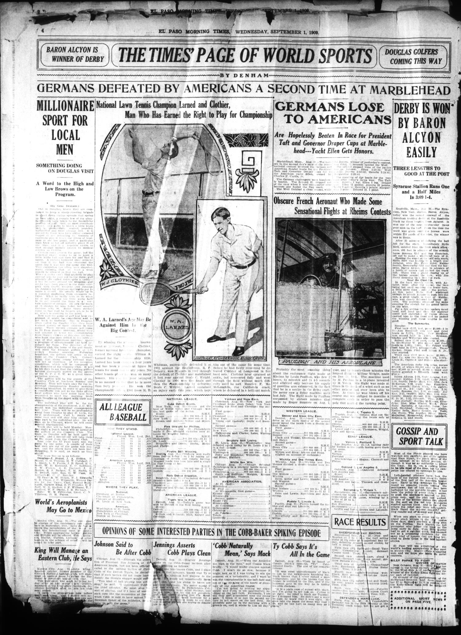 El Paso Morning Times (El Paso, Tex.), Vol. 29, No. 32, Ed. 1 Wednesday, September 1, 1909
                                                
                                                    [Sequence #]: 4 of 12
                                                