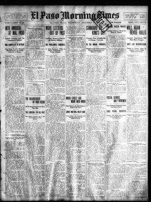 Primary view of object titled 'El Paso Morning Times (El Paso, Tex.), Vol. 31, Ed. 1 Wednesday, December 21, 1910'.