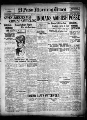 Primary view of object titled 'El Paso Morning Times (El Paso, Tex.), Vol. 29, Ed. 1 Sunday, March 28, 1909'.