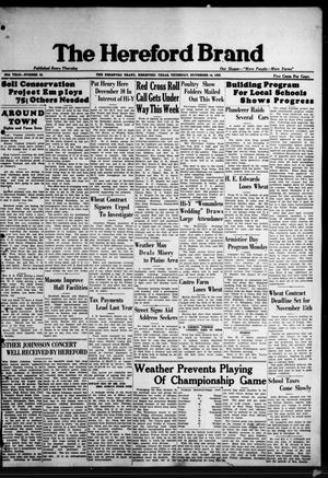 Primary view of object titled 'The Hereford Brand (Hereford, Tex.), Vol. 35TH YEAR, No. 45, Ed. 1 Thursday, November 14, 1935'.