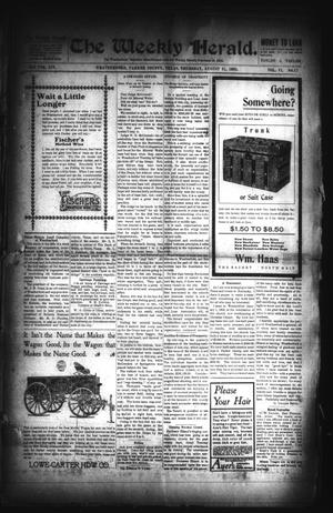 Primary view of object titled 'The Weekly Herald. (Weatherford, Tex.), Vol. 6, No. 17, Ed. 1 Thursday, August 31, 1905'.