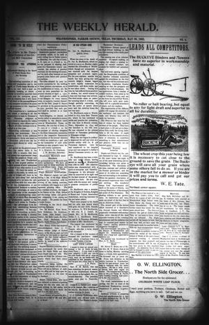 Primary view of object titled 'The Weekly Herald. (Weatherford, Tex.), Vol. 3, No. 4, Ed. 1 Thursday, May 29, 1902'.