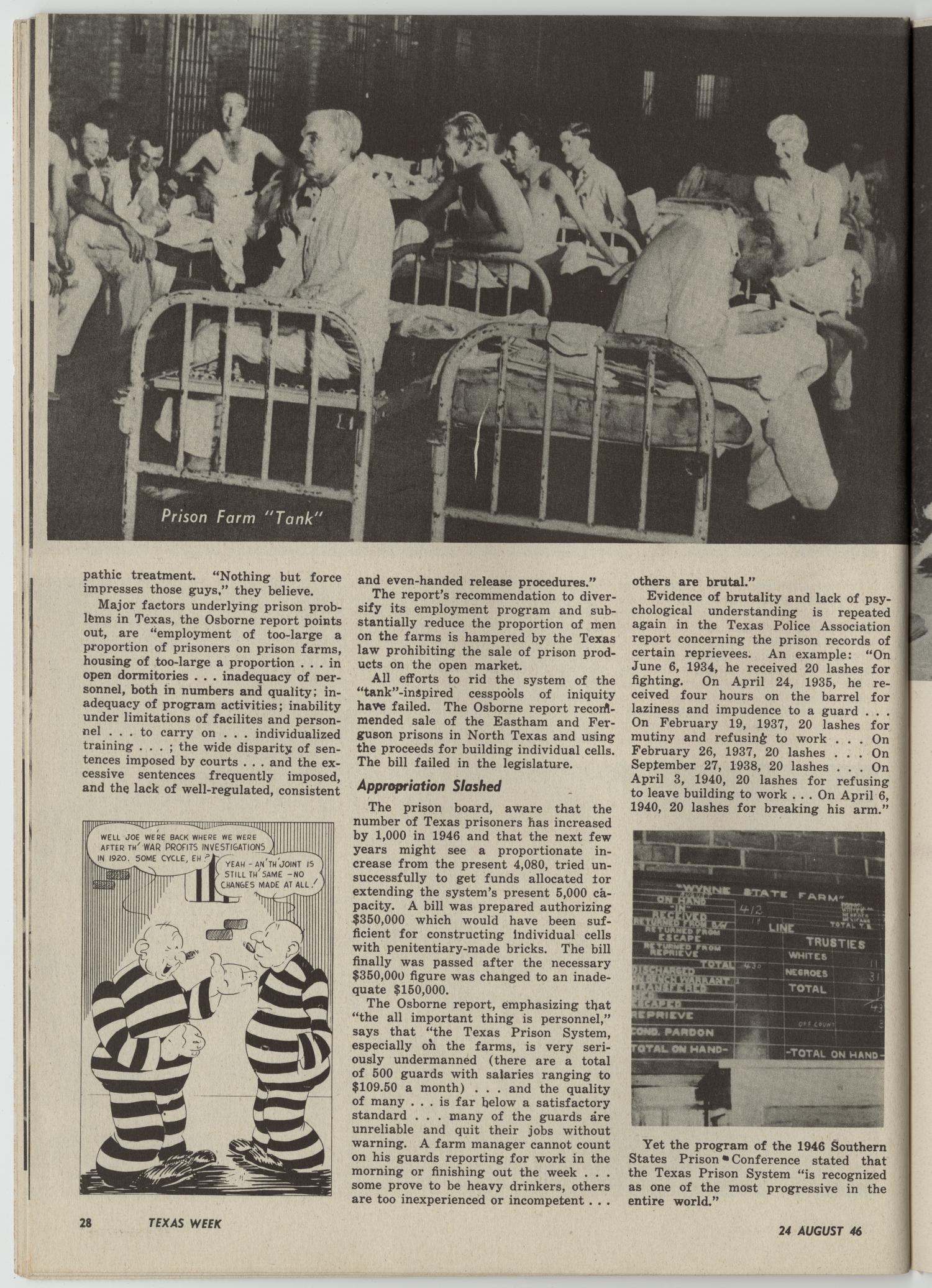 Texas Week, Volume 1, Number 3, August 24, 1946
                                                
                                                    28
                                                