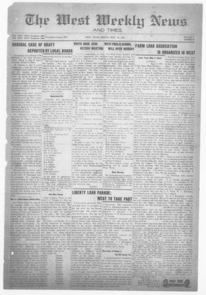 Primary view of object titled 'The West Weekly News and Times. (West, Tex.), Vol. 9, No. 49, Ed. 1 Friday, September 13, 1918'.