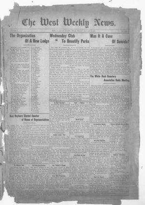 Primary view of object titled 'The West Weekly News. (West, Tex.), Vol. 2, No. 14, Ed. 1 Friday, January 13, 1911'.