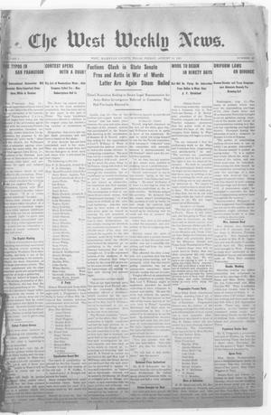 Primary view of object titled 'The West Weekly News. (West, Tex.), Vol. 2, No. 46, Ed. 1 Friday, August 18, 1911'.