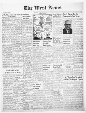 Primary view of object titled 'The West News (West, Tex.), Vol. 66, No. 44, Ed. 1 Friday, March 8, 1957'.