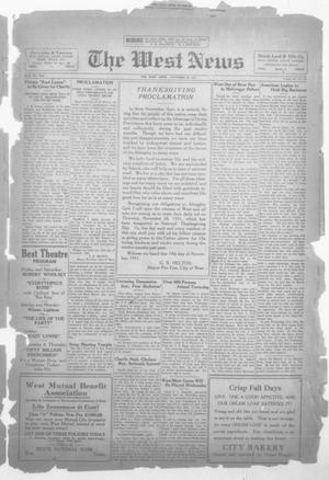 Primary view of object titled 'The West News (West, Tex.), Vol. 42, No. 25, Ed. 1 Friday, November 20, 1931'.