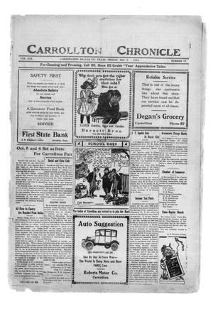 Primary view of object titled 'Carrollton Chronicle (Carrollton, Tex.), Vol. 19, No. 15, Ed. 1 Friday, March 9, 1923'.