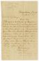 Letter: [Letter from J. W. Hodges to D. C. Giddings - September 28, 1877]