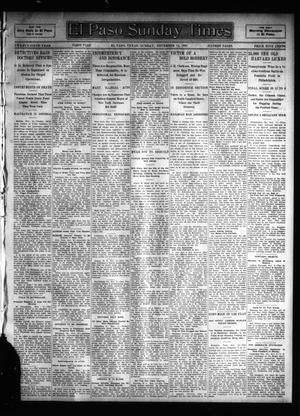 Primary view of object titled 'El Paso Sunday Times (El Paso, Tex.), Vol. 25, Ed. 1 Sunday, November 12, 1905'.